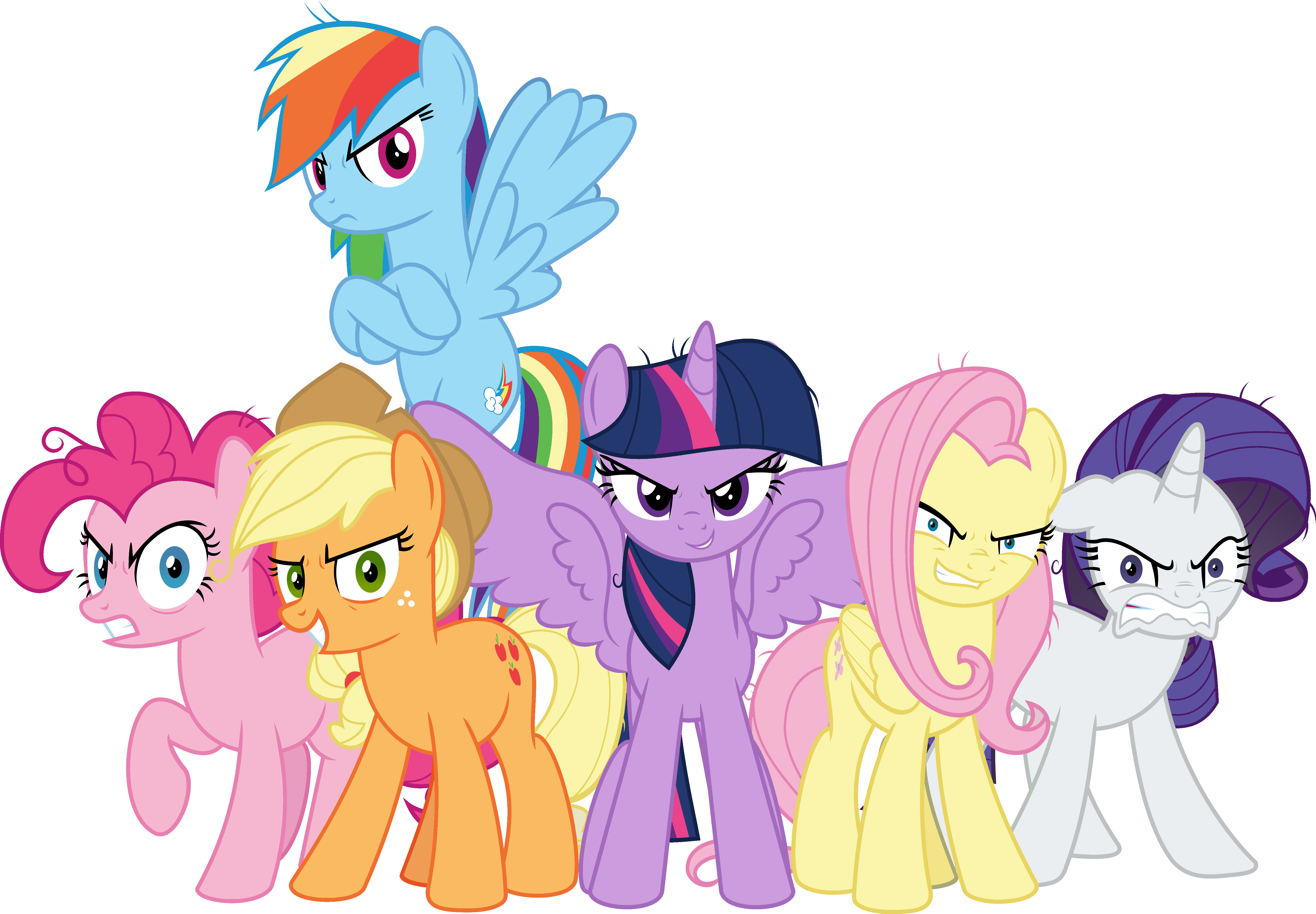 The Mane 6... or is it? by john64311 on DeviantArt