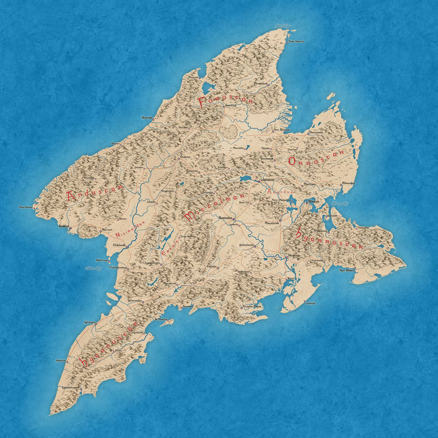 High Def Numenera Map Numenor Map Reinterpreted by KirsiKura on DeviantArt