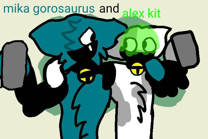 Alex Kit alex kit and mika gorosaurus by akitcho on DeviantArt