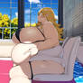 Fat Blob at the pool