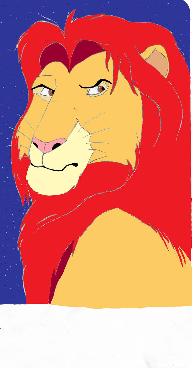 Simba Being Rude Annoyed Simba - coloured by thejustkingsfan on DeviantArt
