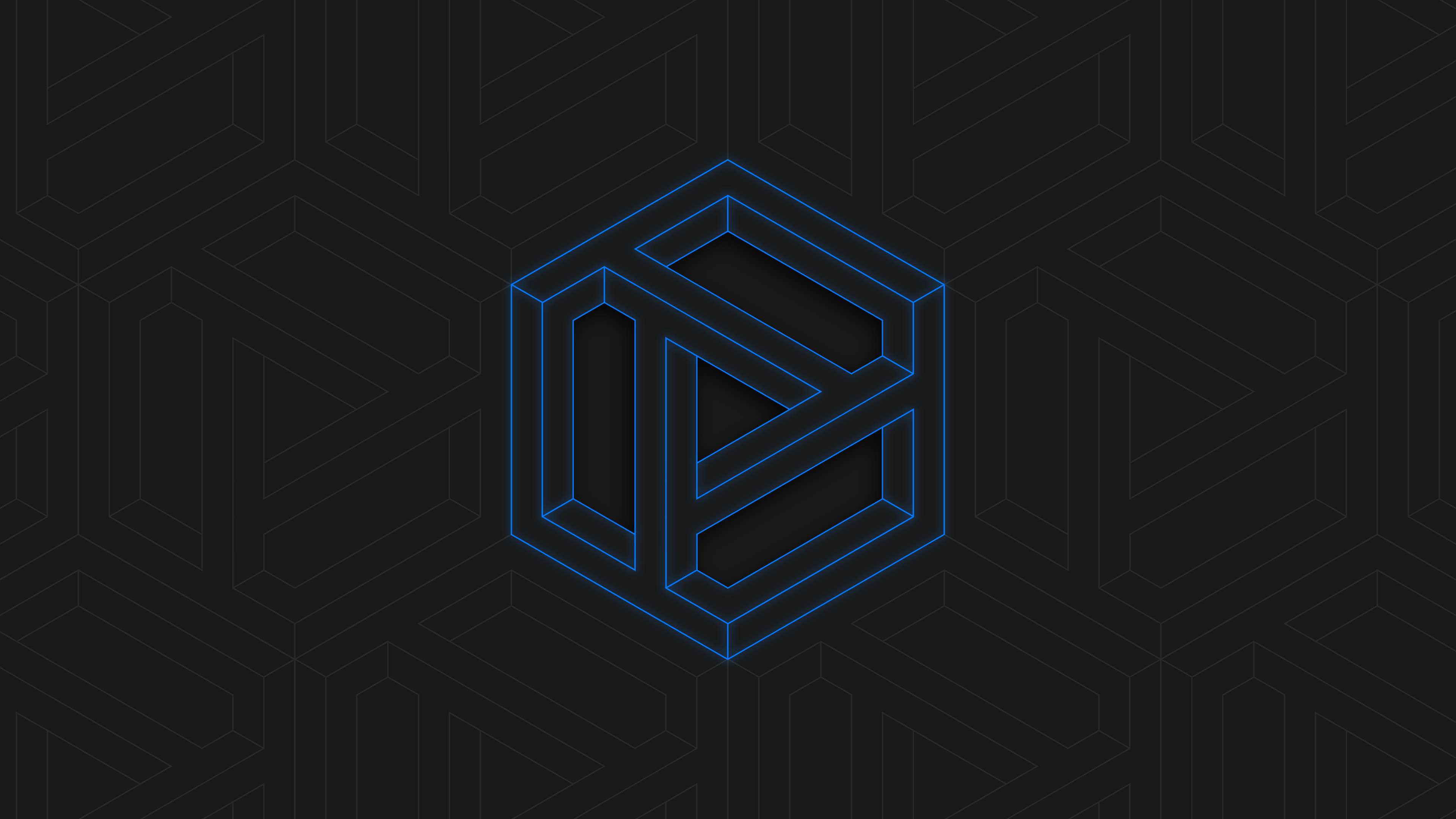 Penrose Cube Blue NEON 4k Desktop Wallpaper By Matijadananic On penrose-cube-blue-neon-4k-desktop-wallpaper-by-matijadananic-on