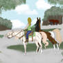 Trail ride through the reserve