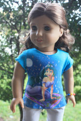 Blue Jasmine Tee for AG Dolls