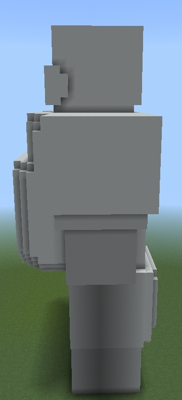 Fat minecraft statue 2/4 by aymanidmariidrissi on DeviantArt