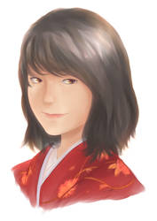 Girl in Kimono