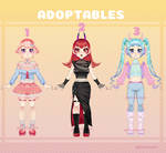 Adoptables 1 by misandia