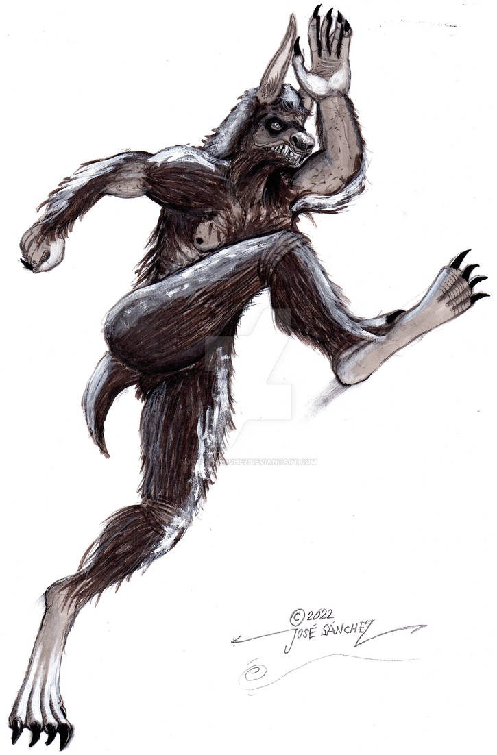 Dogman Sprinting ! Finished Rendering by jose77sanchez on DeviantArt