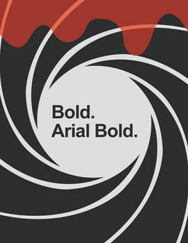 Bold. Arial Bold.