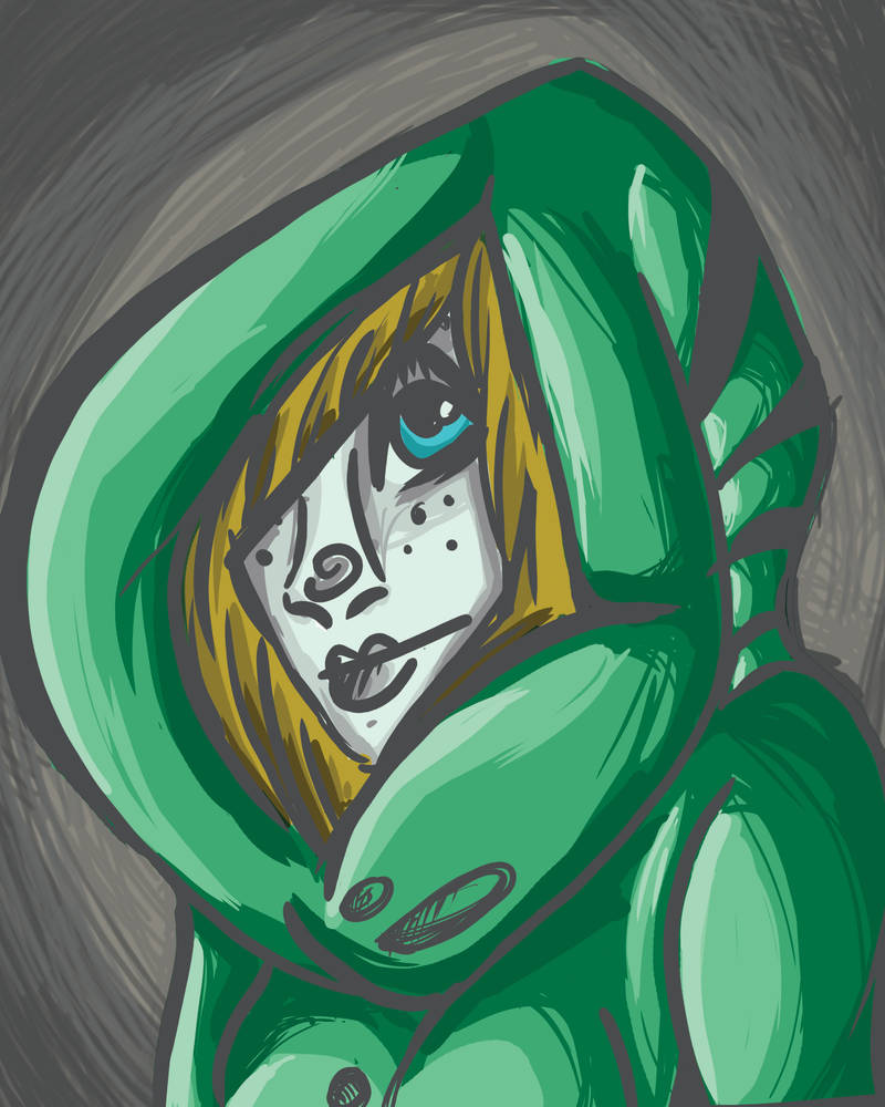 Redraw Hooded girl