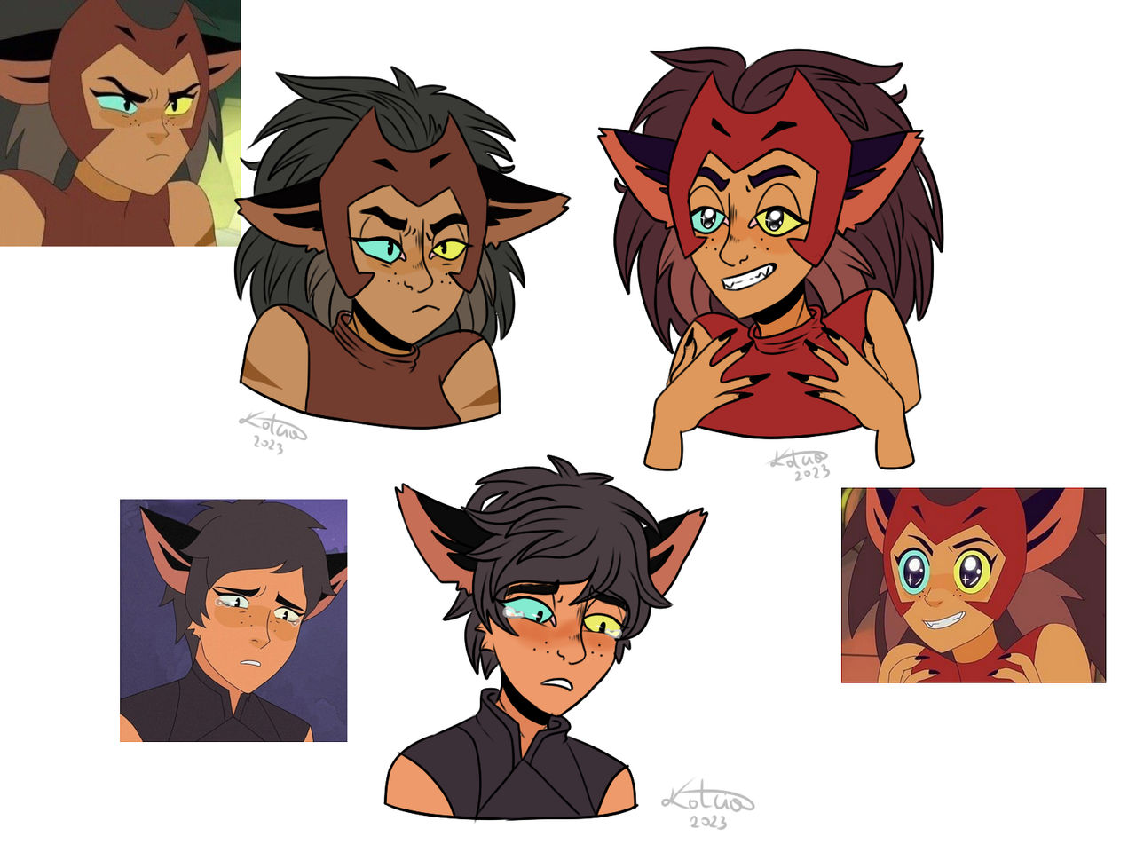 Catra Versions Deviantart Catra emotions by Kolciaxdd on DeviantArt