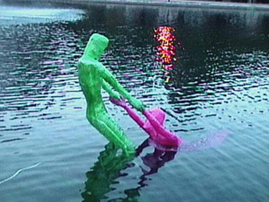 Drowning Man Floating Sculpture