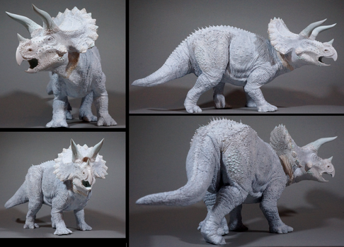 Custom - Papo Triceratops resculpt and repaint