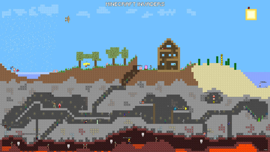 Minecraft Invaders by PanicTheFirst on DeviantArt