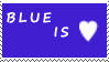 DA Stamps: blue is love by eleoyasha