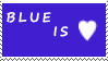 DA Stamps: blue is love