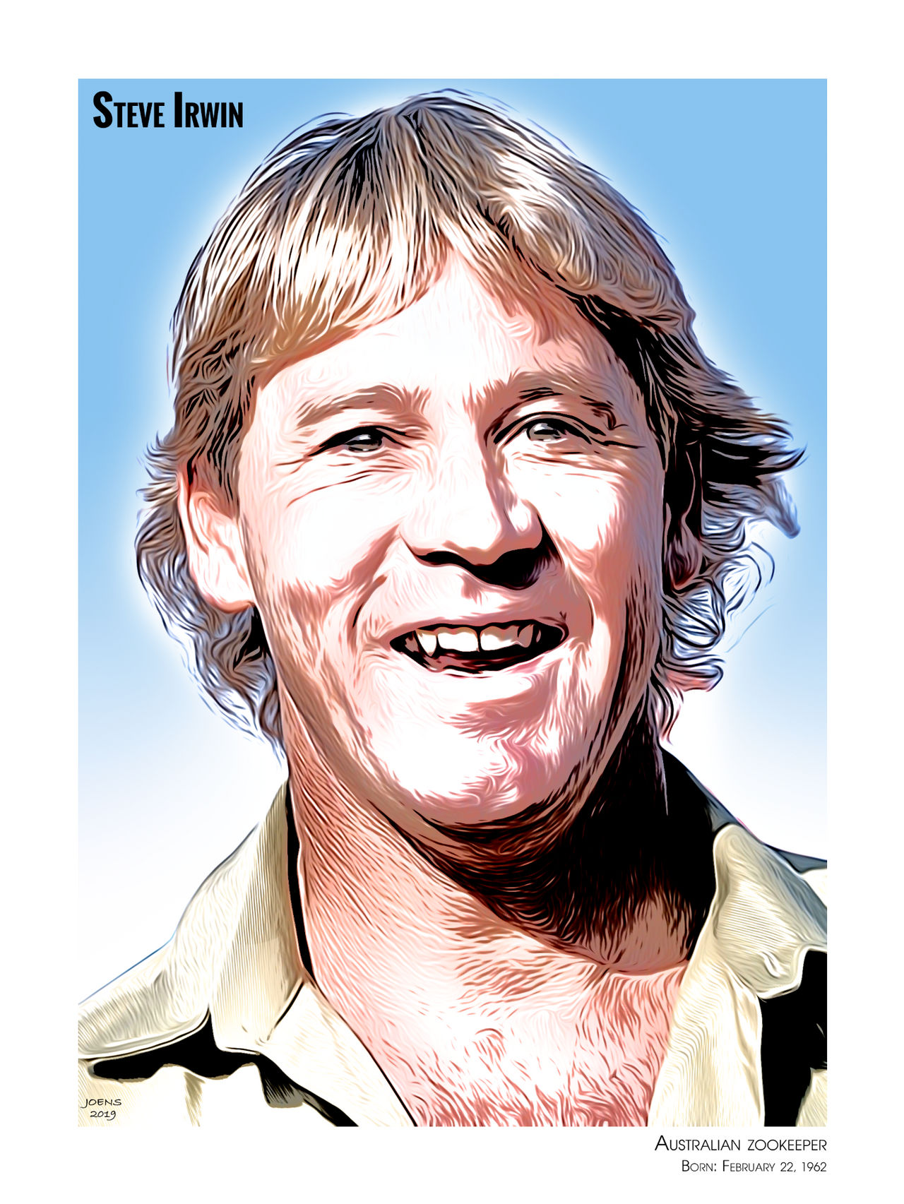 Happy Birthday in heaven, Steve Irwin! Born Feb 22 by gregchapin on