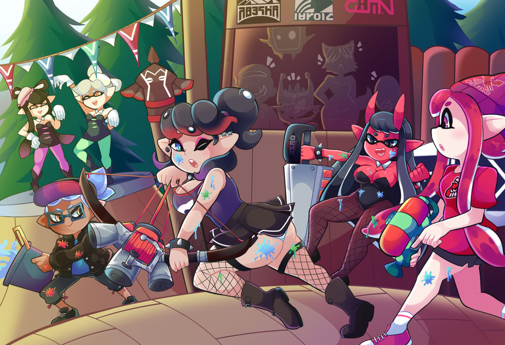 Splatoon Figure Deviantart Splatoon commission by Oni-Punch on DeviantArt
