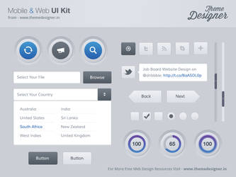 Freebies - Mobile and Web UI Kit