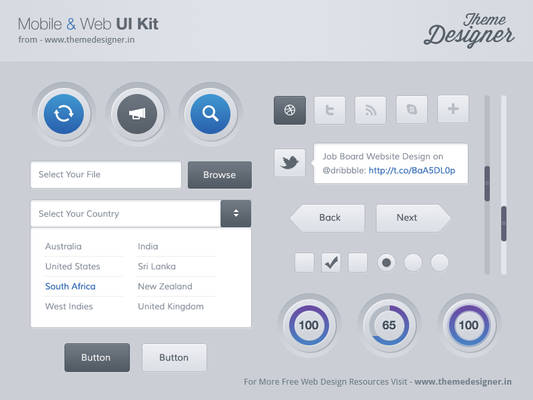 Freebies - Mobile and Web UI Kit