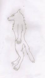 Werewolf from side