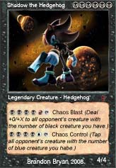 shadow the hedgehog mtg card Shadow the Hedgehog (Rainbow Foil) Secret Lair Series (SLD) #2086