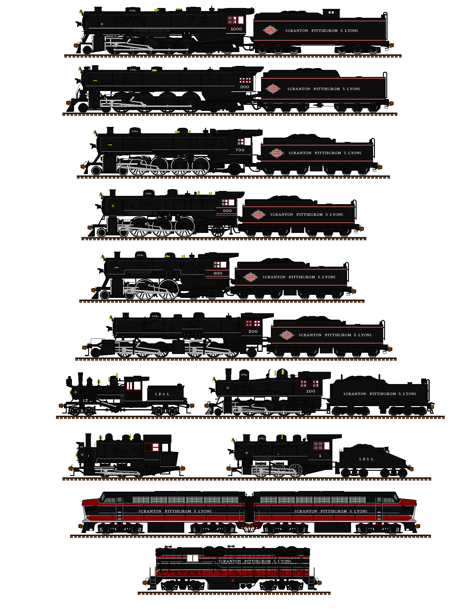 Deviantart Sp Train SPL Locomotives by Andrewk4 on DeviantArt