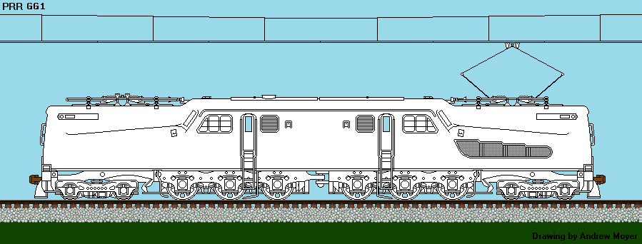 Prr Drawing PRR GG1 by Andrewk4 on DeviantArt