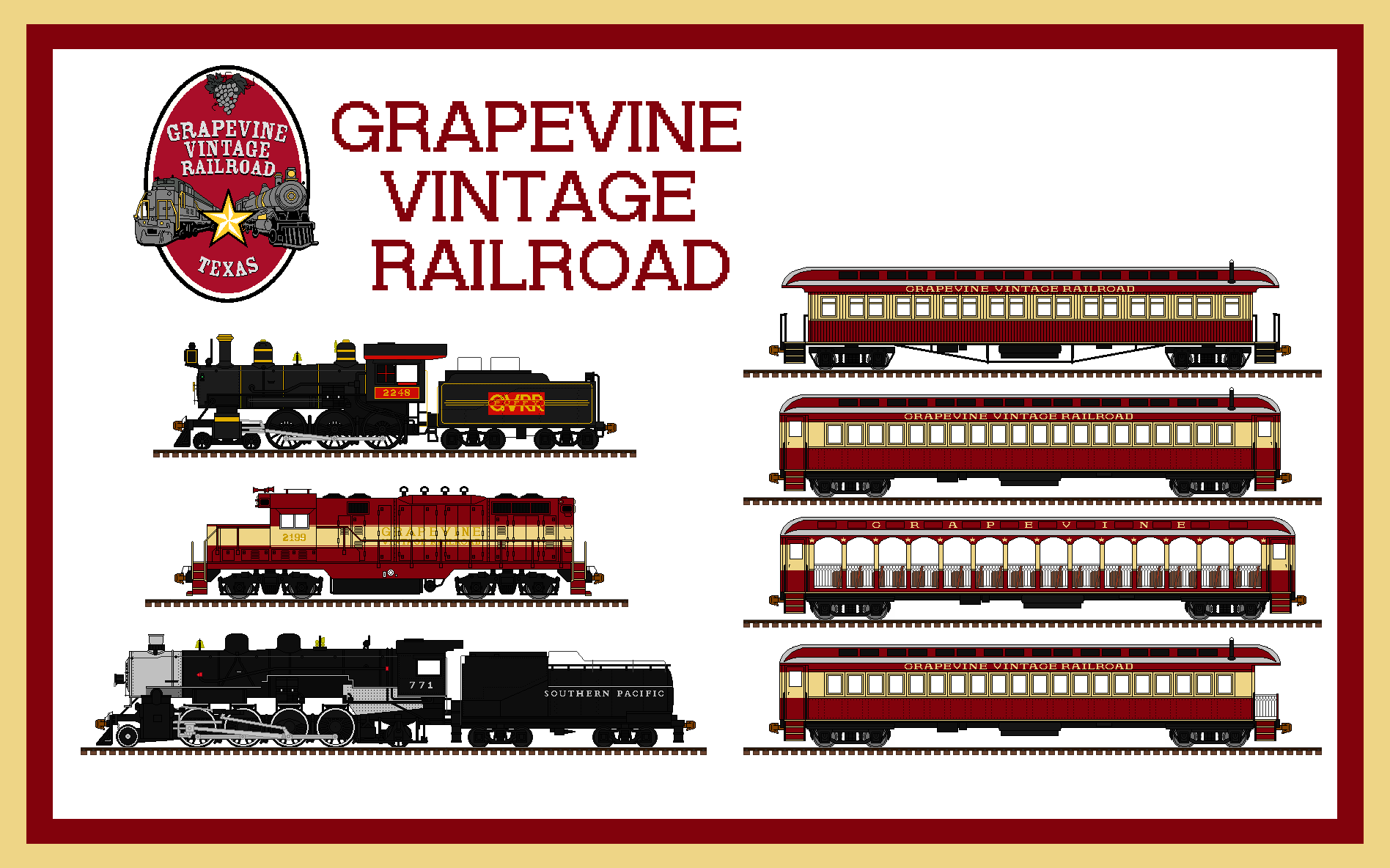 Grapevine Vintage Railroad Schedule & Pricing