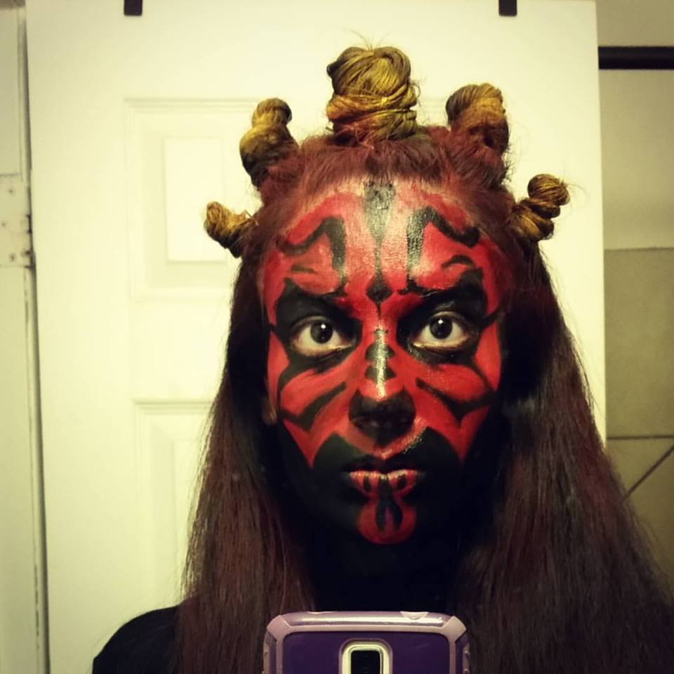 Darth Maul Halloween Makeup