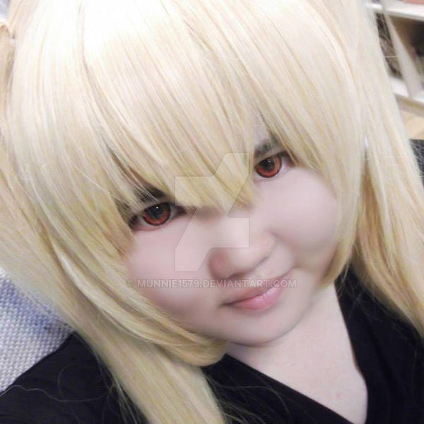 Uzumaki Naruto ( female version ) wig test