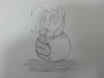 Fluttershy in a Cookie Jar