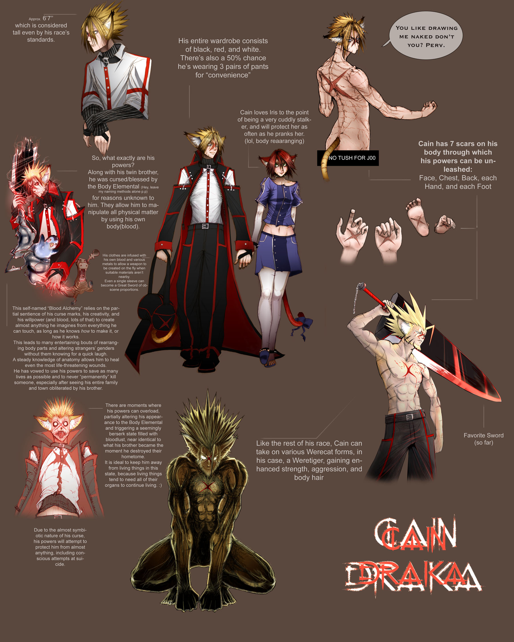 Ref Sheet:: Cain Draka