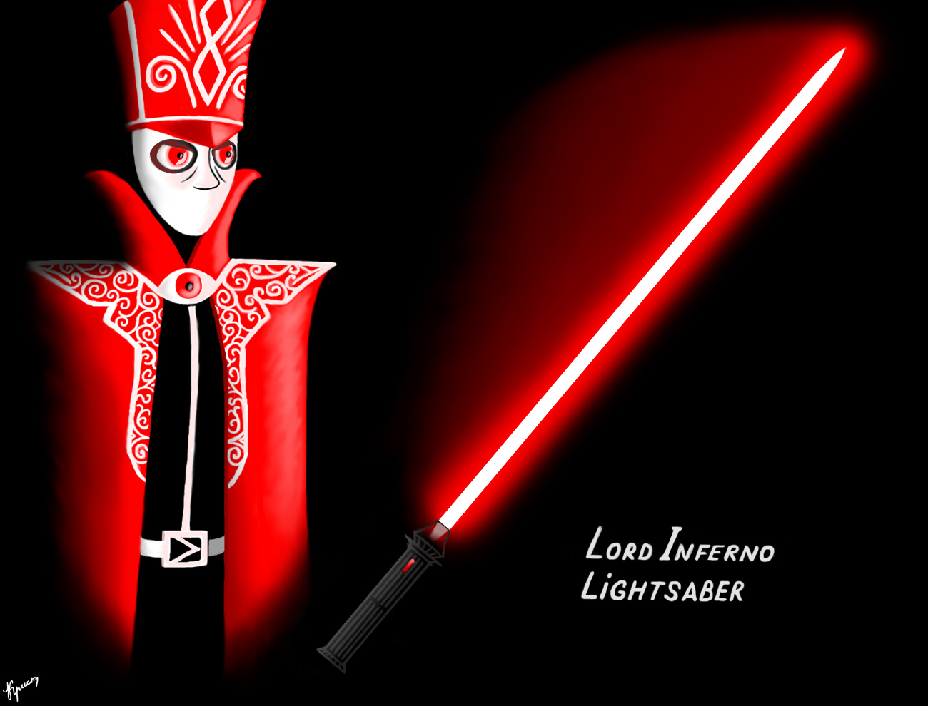 SW FanArt: Lord Inferno Lightsaber