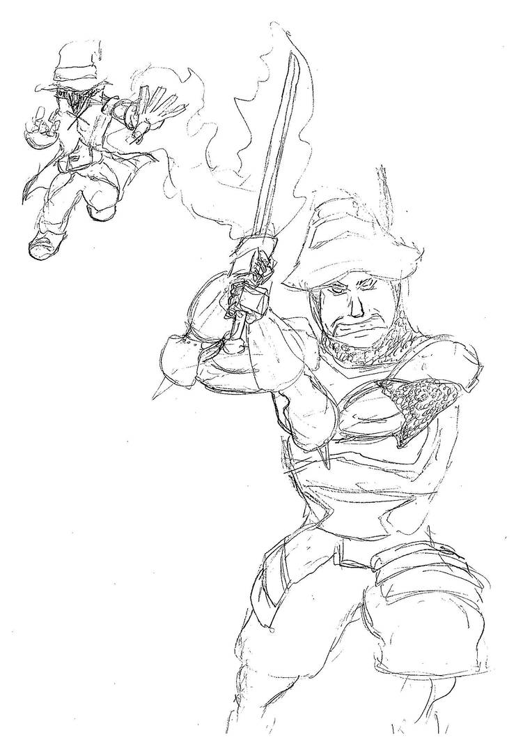 Pre Rendered Ffix FFIX Sketch by GinsuBlender on DeviantArt