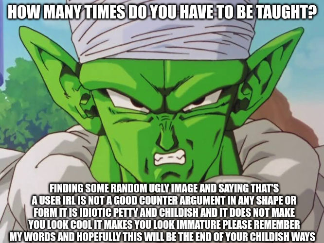 Free to use counter meme with Piccolo by turbodabestboi on DeviantArt