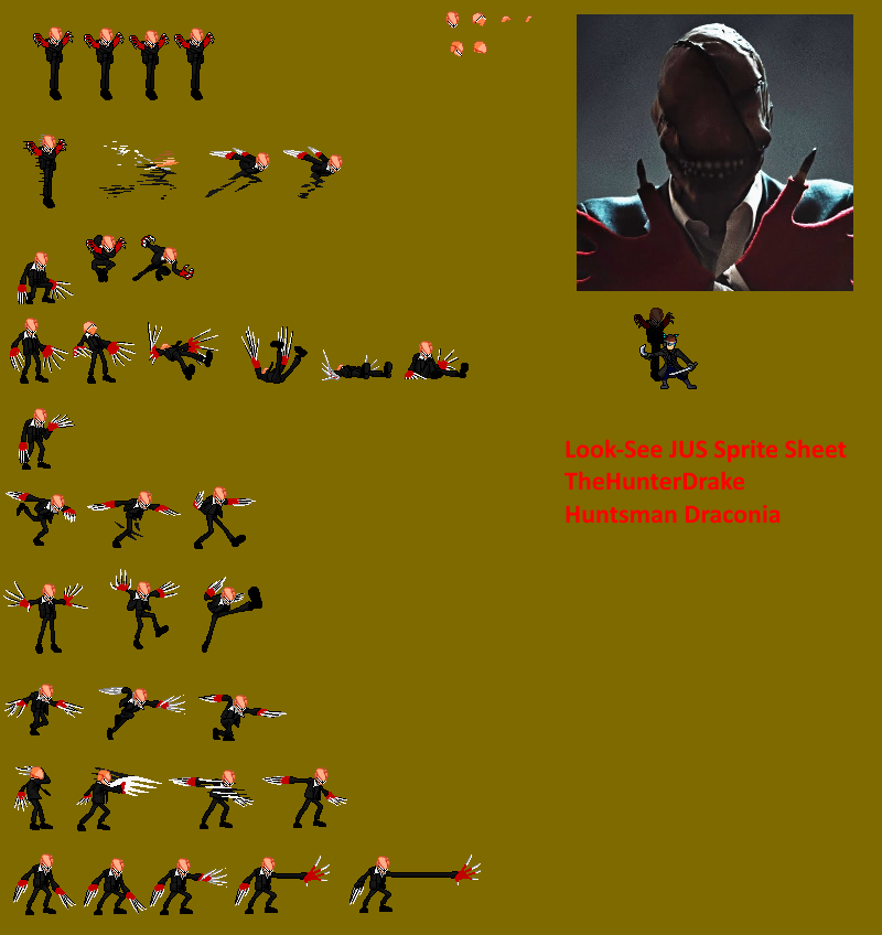 Jus Deviantart Look-See JUS Sprite Sheet by TheHunterDrake on DeviantArt