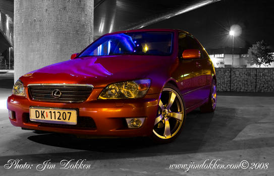 The Lexus IS 200 night shoot