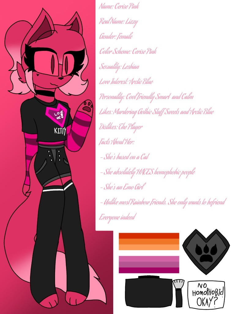 Rainbow Friends OC: Pink Reference Sheet by EmilyRosebug on DeviantArt