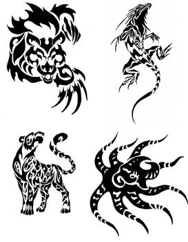 Animal Tribal Tattoos