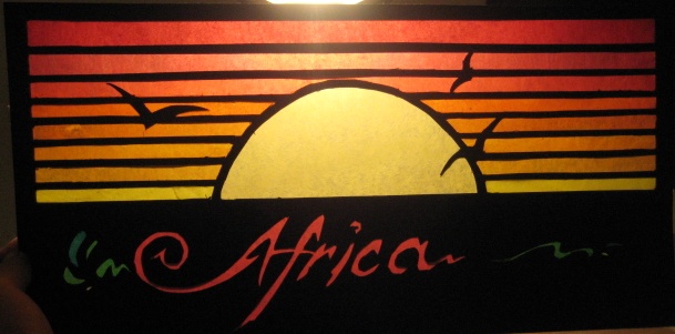 Africa Sunset Suncatcher