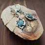 Earrings Blue Labradorite Silver