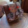 Earrings Copper Leaf Carnelian