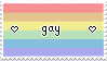 pastel gay pride stamp