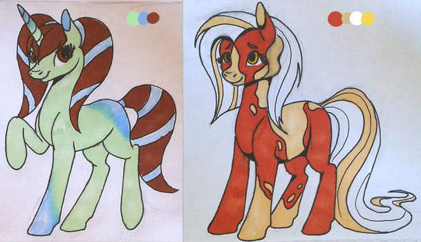 Handdrawn pony adoptables OPEN