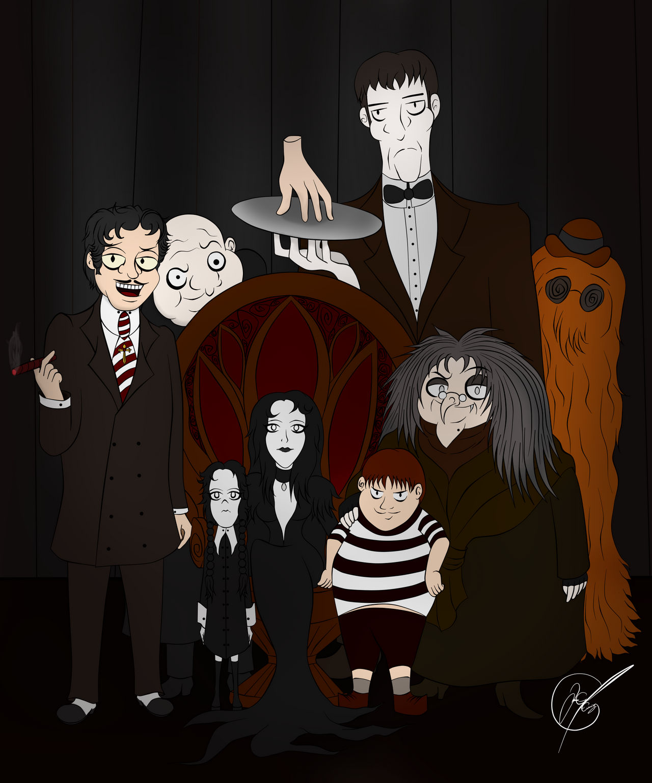 Locos Addams by JoshuaGcruzoE on DeviantArt