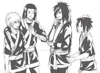 Madara, Hashirama, Tobirama, Izuna