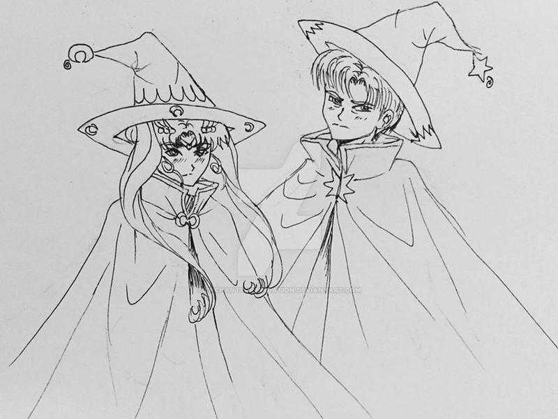 Trunks And Rini Wizard Style: Trunks and Chibiusa by EnchantedRevelation on DeviantArt
