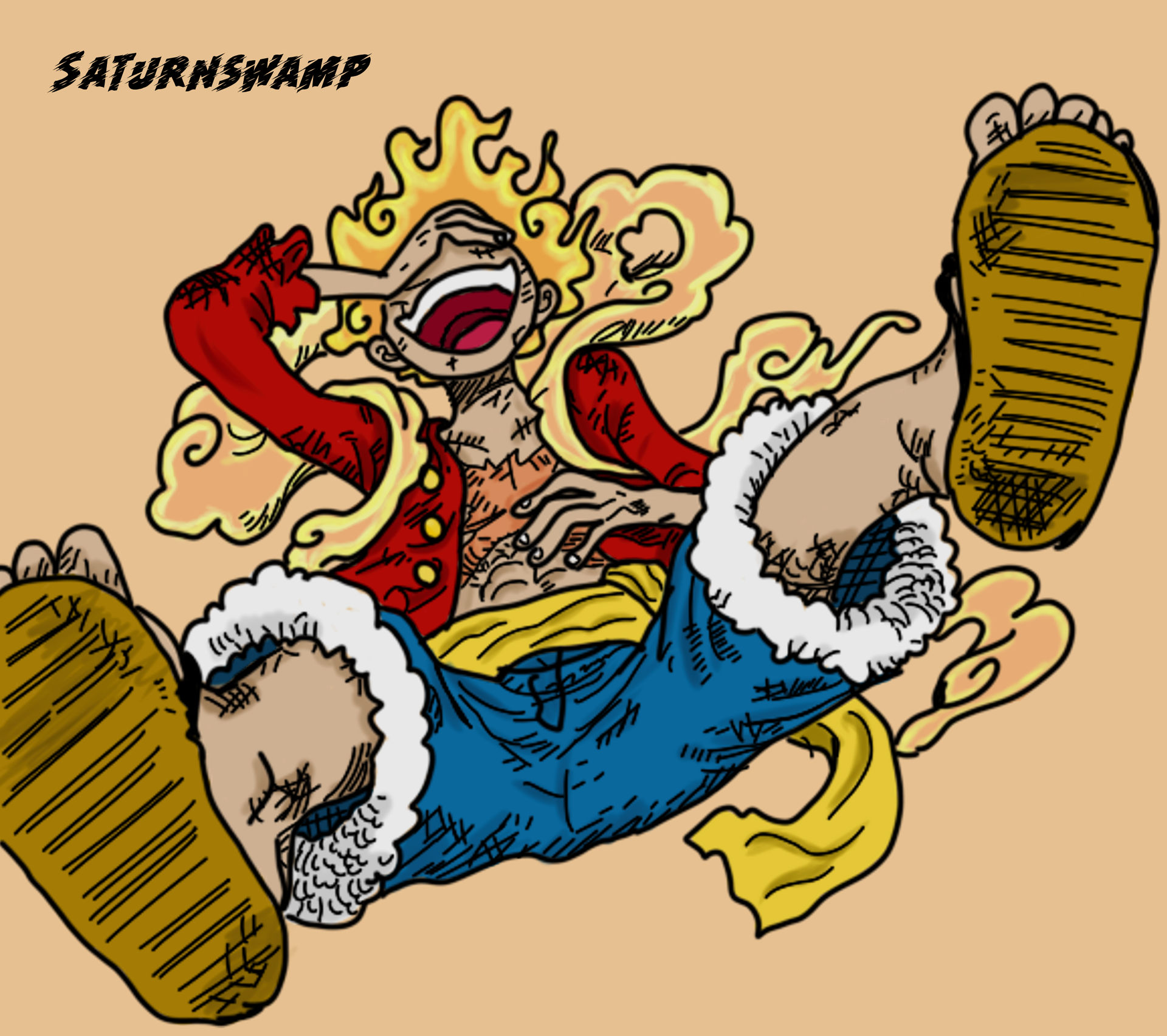 Luffy Gear 5 by ArkanKurogane on DeviantArt