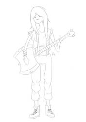 Marceline with Bass (not coloured)